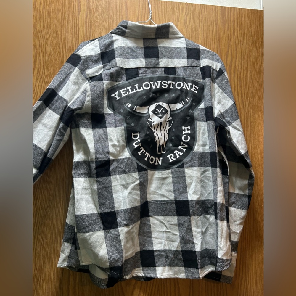Yellowstone Dutton Ranch Black and White Plaid Hoodie